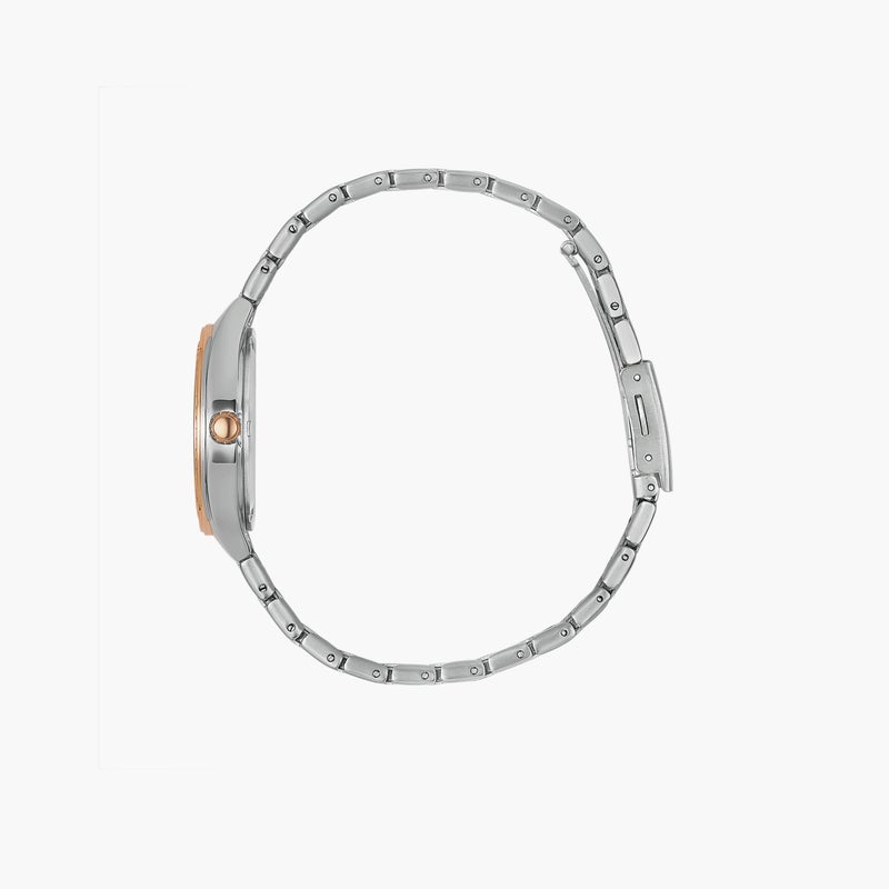 Omax Women's Gold and Aqua Analog Watch - Image 2